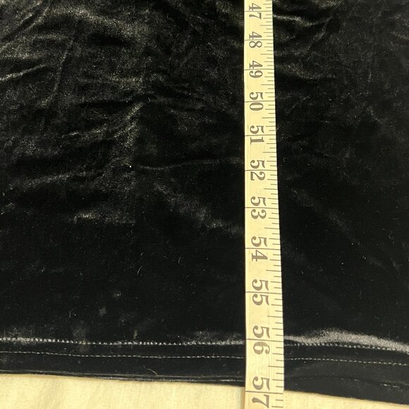 Danielle Casey Black Velvet Maxi Dress Size 14 Sleeveless Mock Neck Evening USA - Picture 12 of 13